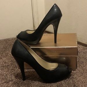 New Starry Black High Heels by ellemeno  Size 7 1/2